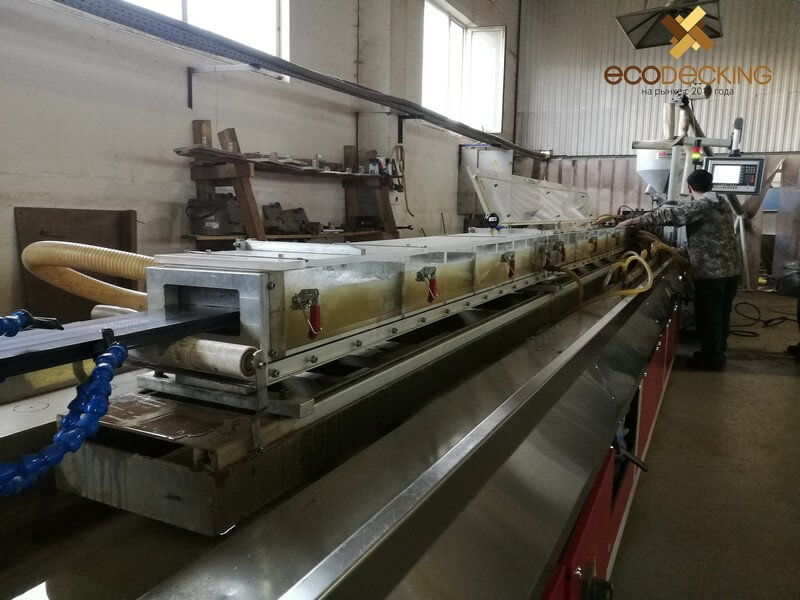 Изготовление террасной доски из ДПК