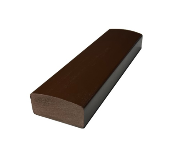 Лавочный брус Ecodecking Некст полнотелый глянцевый 70х35х3000 Шоколад