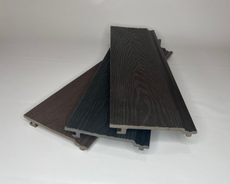 Фасадная доска Ecodecking Экстра 3D 135x20x4000 Графит