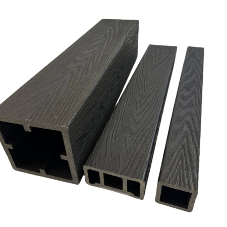 Столб для ограждений Экодекинг Техно 3D 120x120x3000 Шоколад