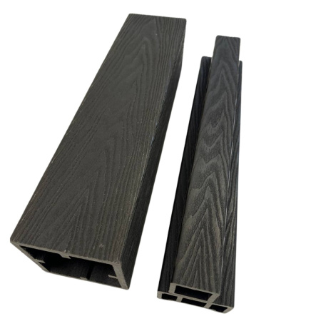 Столб для ограждений Экодекинг Техно 3D 120x120x3000 Шоколад