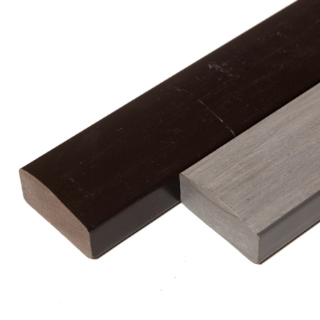 Лавочный брус Экодекинг Некст полнотелый глянцевый 70х35х3000 Шоколад