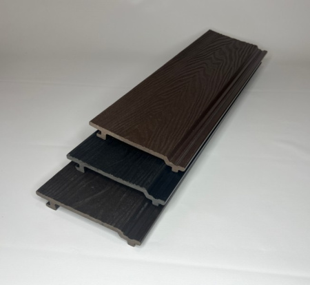 Фасадная доска Ecodecking Экстра 3D 135x20x4000 Графит