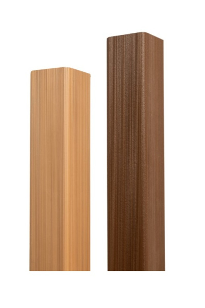 Уголок торцевой Ecodecking Скай коэкструзия 45х45х3000 Бук